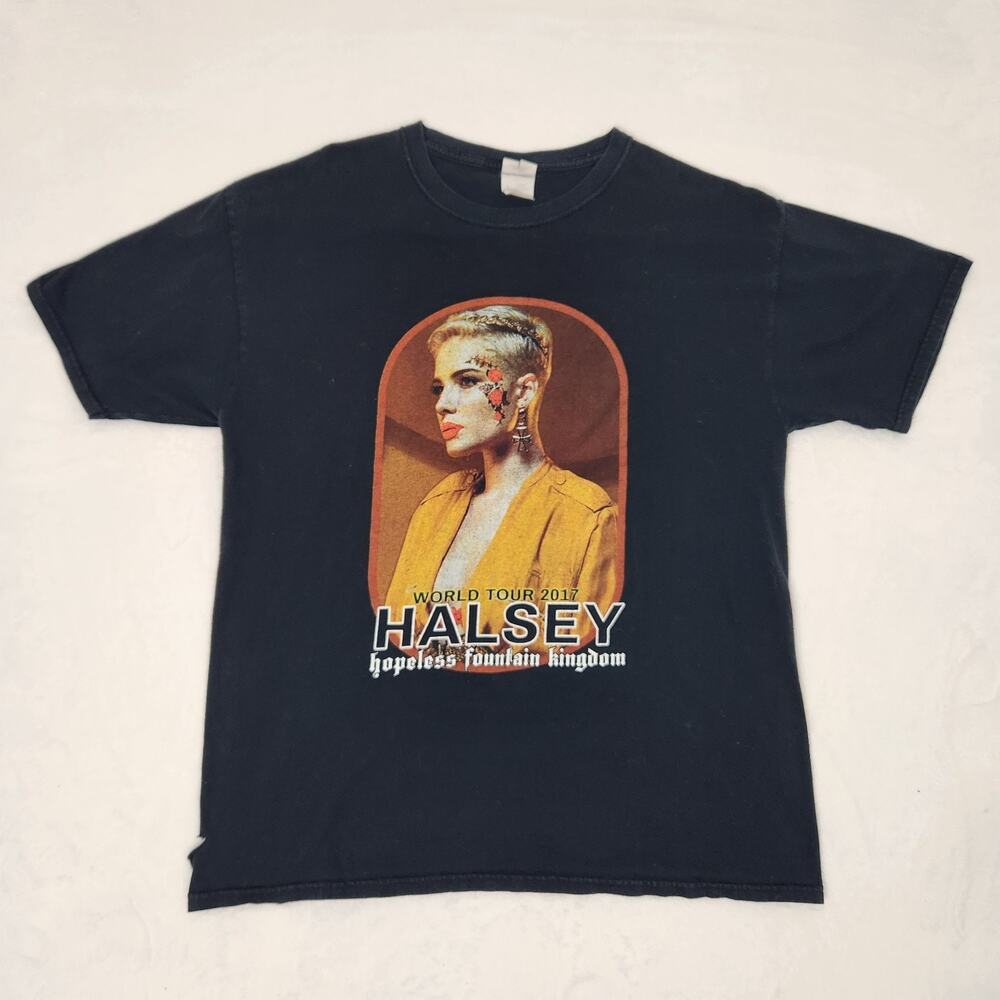 Halsey Shirt Large World Tour 2017 Hopeless Fountain Kingdom Concert Band Tee